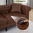 135.8" Wide Left Hand Facing Sofa & Chaise With Ottoman-1009422172