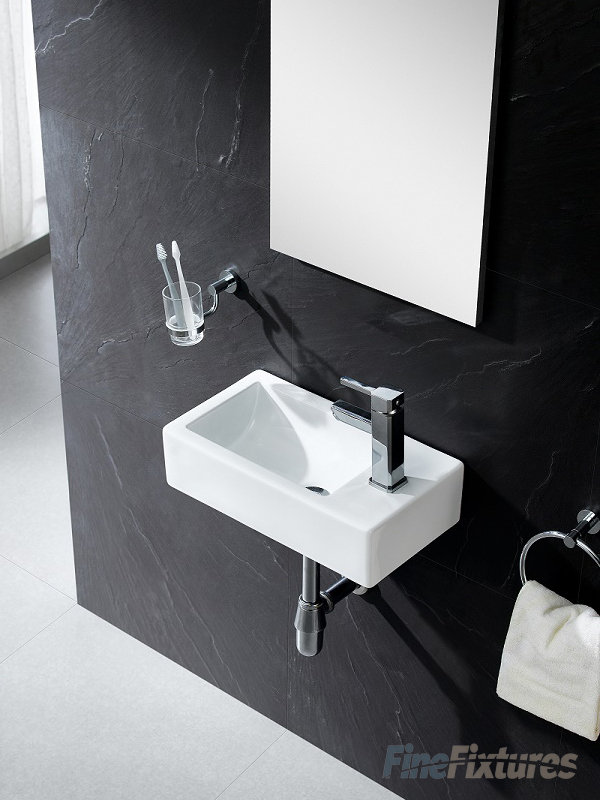 Vitreous 4.75" Tall White Vitreous China Wall Mount Bathroom Sink