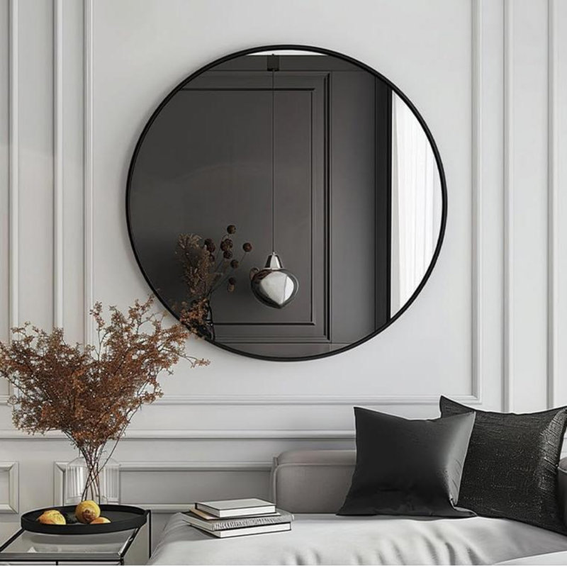 Miroir rond rustique 24 po Rustic