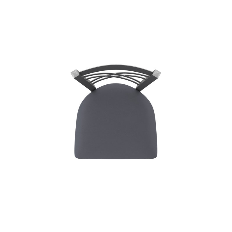 Tabouret pivotant 820 Catalina, Tissu - charbon graphique, Très grand (siège d'une hauteur de 36 po), Acier Inoxydable