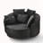 360° Swivel Chair Accent Barrel Chair-1510685196