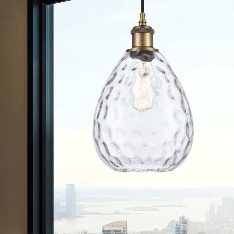 Jaron 1 - Light Single Pendant, No Bulb Included, Brushed Brass