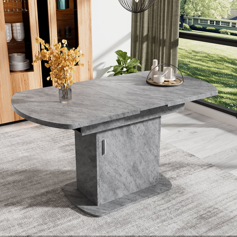Extendable Dining Table, Grey