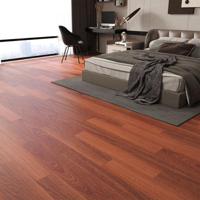 3.28 Ft. W  X 16.4 Ft. L Waterproof Vinyl Roll Flooring, Residential/Commercial (Covers 53.82 Sq.ft./Box)