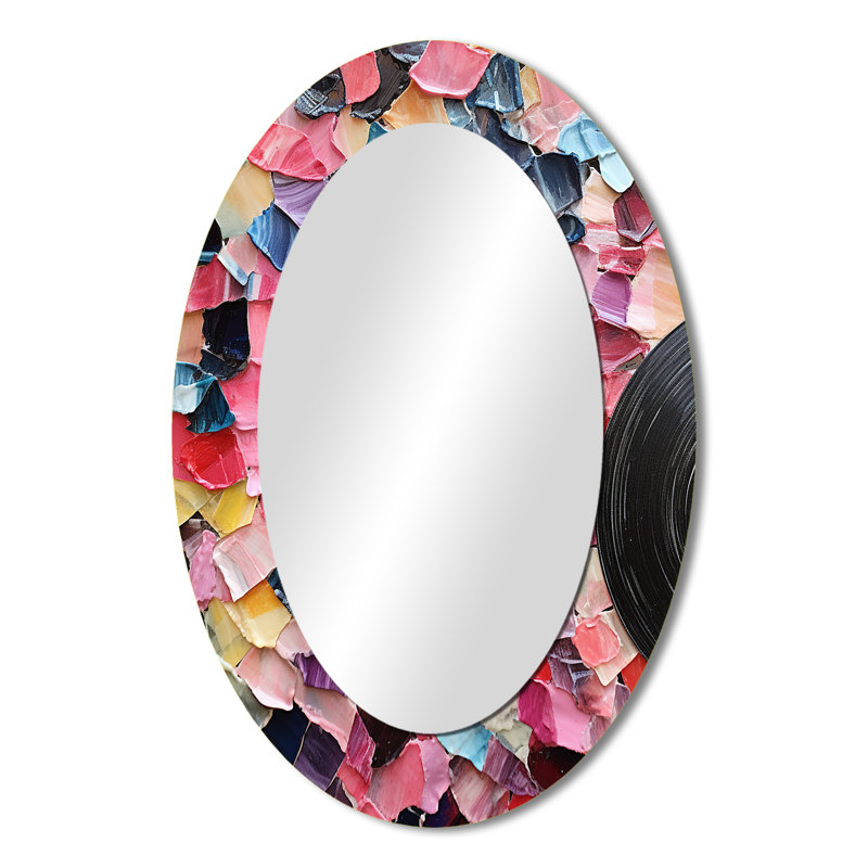 Miroir mural rose Modern Melodic Fusion III - Modern, H 36 po x l 24 po