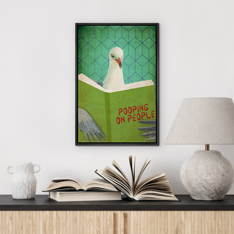 «Pigeon Bird Animal», impression sur toile encadrée, H 24 po x l 16 po, Cadre flottant noir