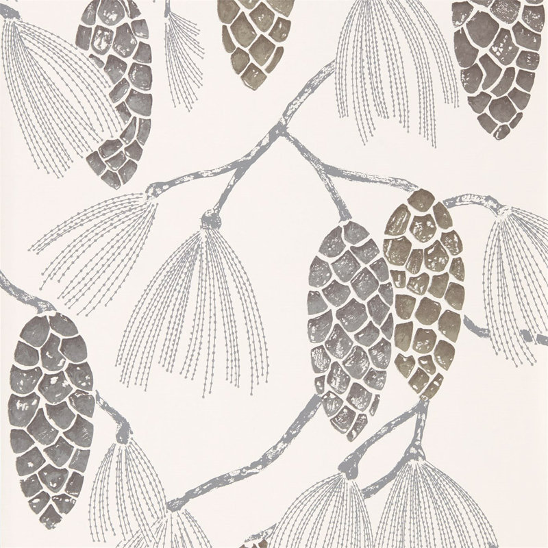 Epitome 10.05m x 52cm Copper/Gold/Sepia Wallpaper Roll, Gilver / Silver / Chalk