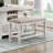 Modern Farmhouse Counter Height Dining Bench