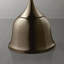 Table d'appoint en métal Cheryll avec plateau en marbre blanc et base en cloche