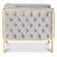 Chaise d'appoint en velours capitonné Poston-756733173