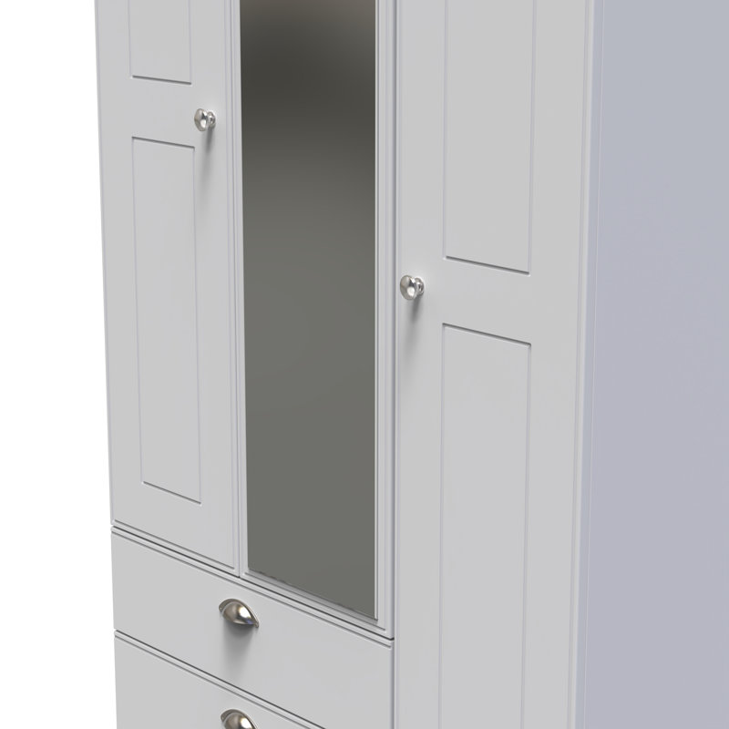 Conners Manufactured Wood Wardrobe, Grey Matt