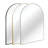 30X40 Inch Gold Metal Framed Arched Bathrrom Mirror For Wall,Living Room Mirror,Bedroom Mirror-1308676729