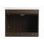 Lavabo de salle de bain moderne avec lavabo en résine de 24 pouces, lavabo à mécanisme de fermeture silencieuse, conception à double porte pour un rangement supplémentaire-921469680