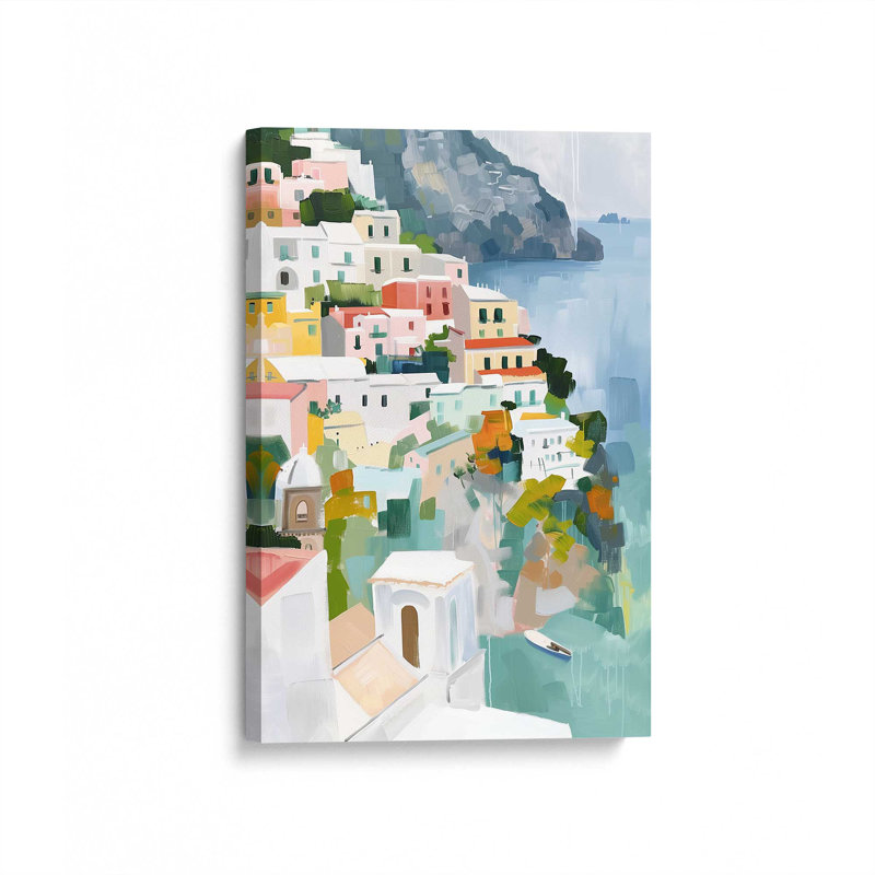 Coastal Village Glow III, H 18 po x l 12 po, Toile tendue, Toile tendue