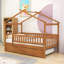 Lit simple en bois avec lit gigogne et garde-corps-550896542-550896545