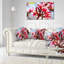 Coussin lombaire floral de magnifiques fleurs tropicales