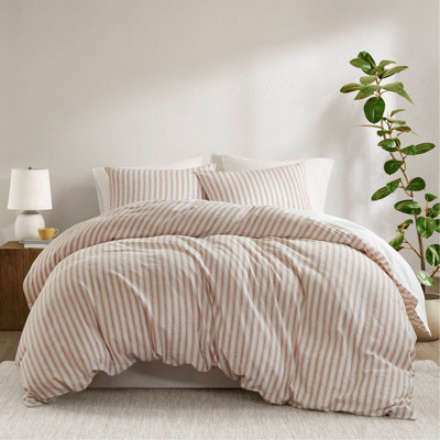 3 PCS Queen Duvet Set Terracotta