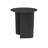 Pangea Home Lucillie Que Metal Pedestal End Table with Storage - Round Modern Side Table – Magazine Table - Black Matte Metal Accent Table - Kitche, Bedroom, Bathroom, Living and Office-673996423