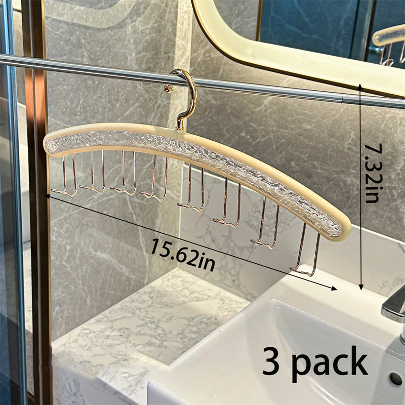 Cintre et accessoires en ABS multifonctionnels pour la lingerie et les accessoires, 3