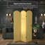 6 Ft. Classic Arch Velvet Room Divider Blue 3 Panel-327438968