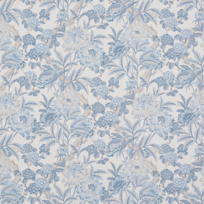 Ashmore Summer Peony 100% Linen Fabric