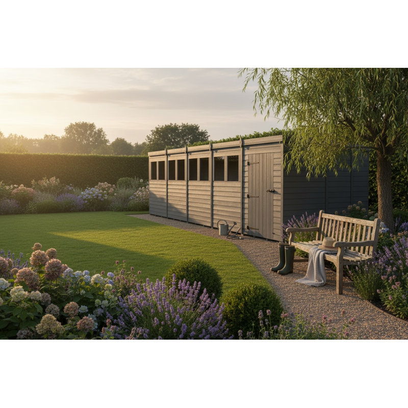 20x9 Pent Composite Shed