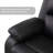 Black Semi PU Leather Recliner Sectional Set