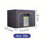 Boîte de rangement à cadre en acier, boîte de rangement en tissu pour boîte de rangement pour courtepointe, très grand sac de rangement en tissu pour garde-robe pliable avec fenêtre transparente, fermetures à glissière robustes-899532357-899532353