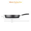 Tower Precision 30 - 32cm Stone Coated Frying Pan with Black Diamond PTFE Non-Stick Coating, Soft Grip Handle, Black-92456079