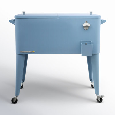 Permasteel 80-Qt Classic Outdoor Patio Cooler On Wheels