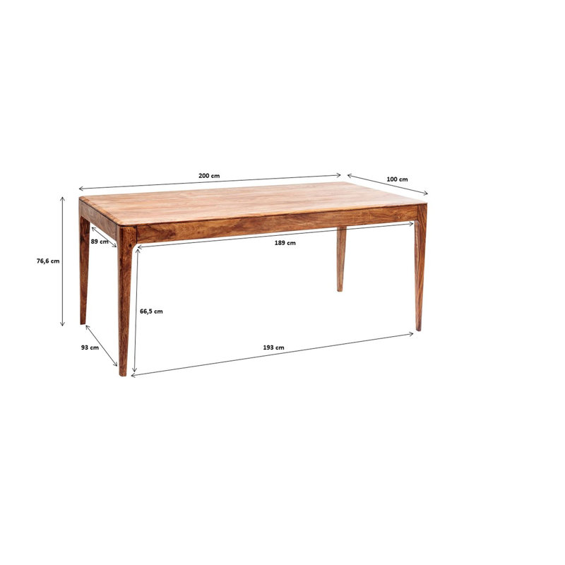 Brooklyn Dining Table, 76cm H x 200cm L x 100cm W