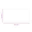 Plaque de verre Vidaxl transparent 39,37 x 19,69 po-296520475