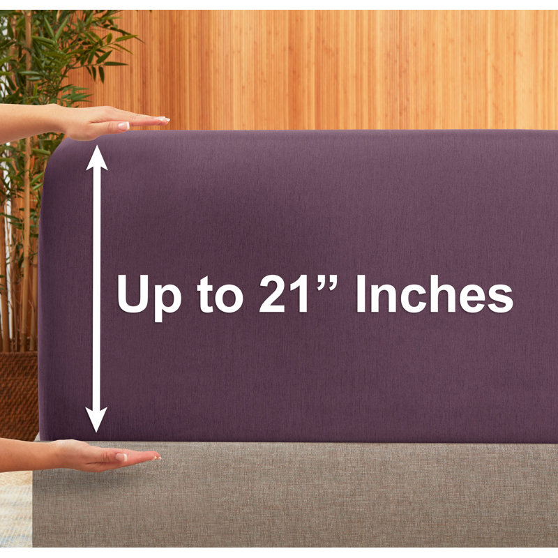 Premium Microfiber Fitted Sheet, Queen Fitted Sheet, Purple Eggplant
