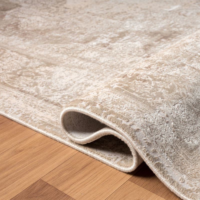 Tapis ivoire / beige Guenter, Rectangle 2 pi x 3 pi