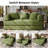 Adame Boneless 79'' Convertible Sleeper Sofa Bed Folding Compression Couch With 3 Pillows Small Living Room Sofa Playroom Couch-570557786