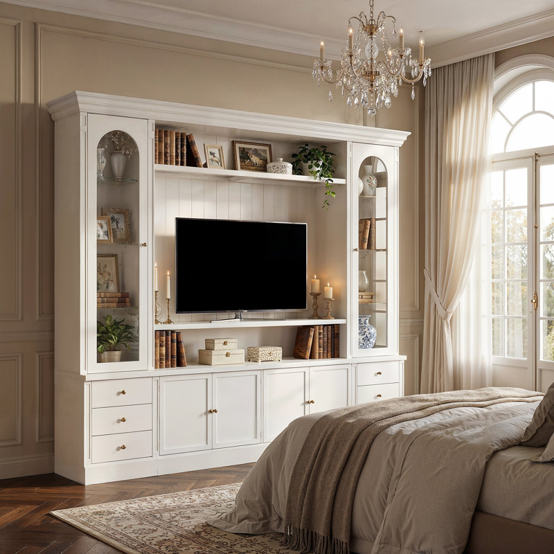 Elegant Illuminated Entertainment Center