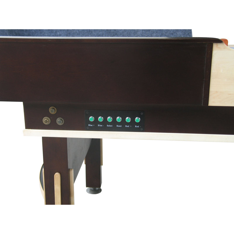 Espresso Finish 12' Wooden Shuffleboard Table