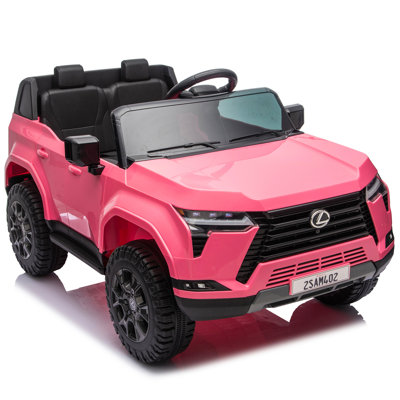 Lexus GX550 24V 2-Seater Kids Ride On Car W/ PC 2.4G, High Chassis and Anti-Slip Grip wheels, Four-wheel Suspension, LED light, Bluetooth&MP3 Music, Speed up to 3.73 MPH for Kids Aged 3-6