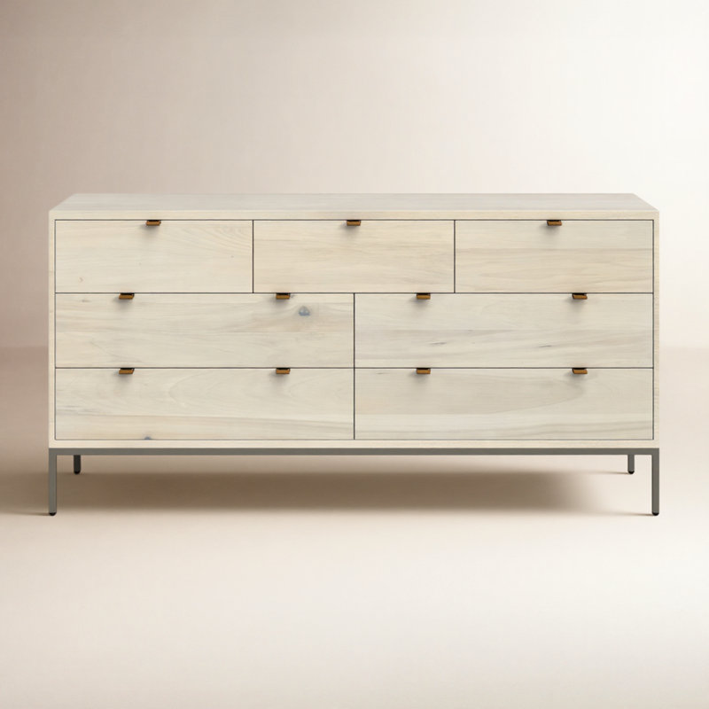 Loki 70'' W 7 - Drawer Dresser, Dove Poplar