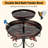Blerton Metal Birdbath