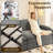 81.1" Fabric Upholstered Multifunctional Pull-Out Couch Bed-1752364038-1752364039