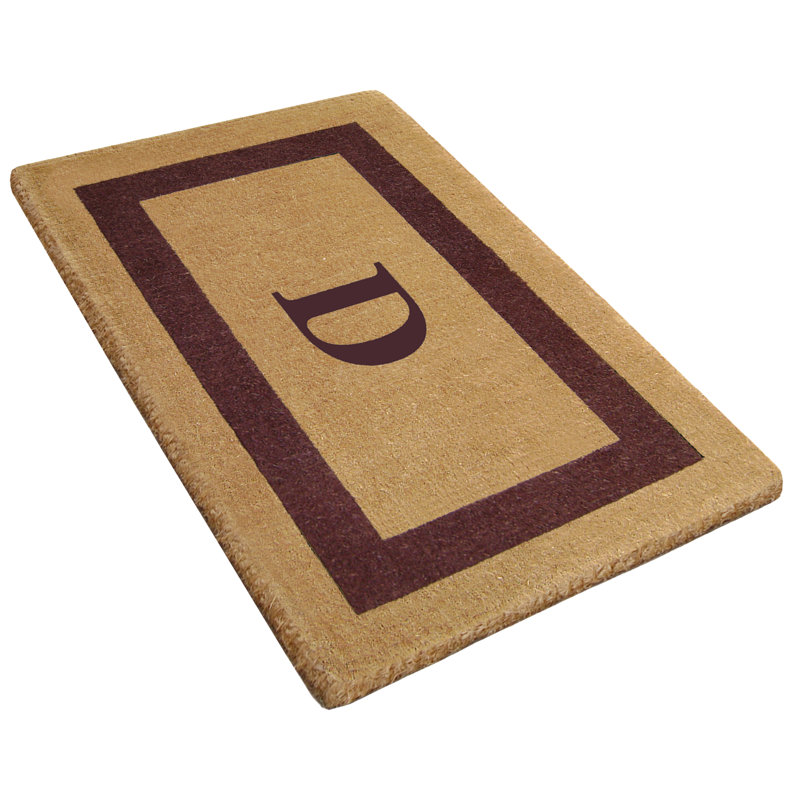 Tapis de porte antidérapant pour l'extérieur, L 22 po x L 36 po, Brun, D