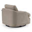 Chantry - Fauteuil d'appoint pivotant en tissu sable moderne gris