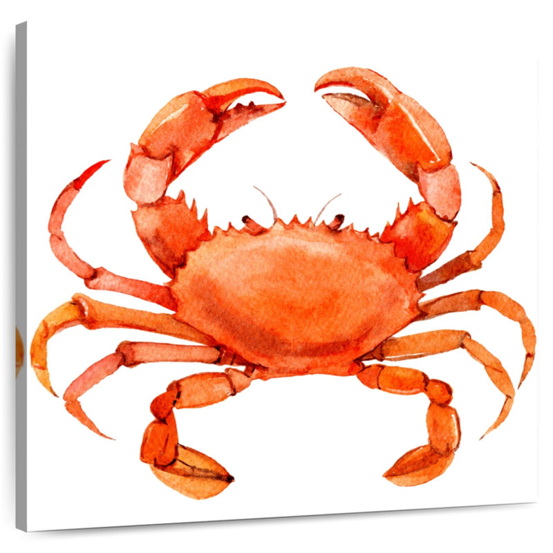 Joli crabe rouge Adeliza, H 30 po x l 30 po