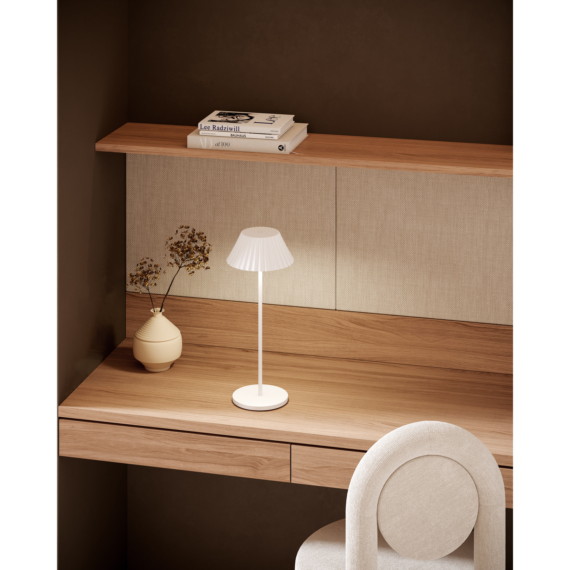 Zola 6-In LED Table Lamp, White