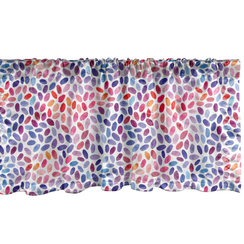 Multicolore cantonnière Ambesonne, L 54 po x L 18 po