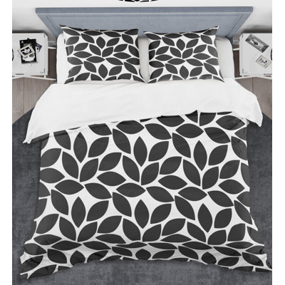 Ensemble de housse de couette monochrome Mid-Century