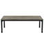 Bureau d'ordinateur rectangulaire avec plateau en grain de bois gris et base en métal noir pour un espace de travail à domicile-1988799237