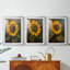 FLORAL Series CDXCIV - Impression encadrée sur mesure de qualité supérieure - 3 pièces-160804803-160804800