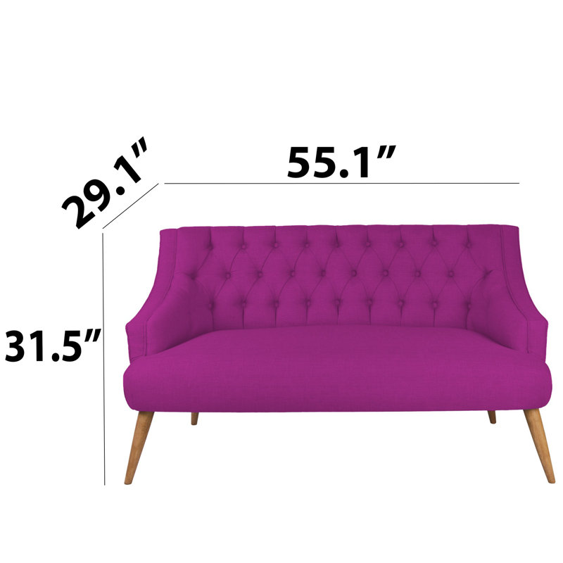 Causeuse 55,12 po, Mauve